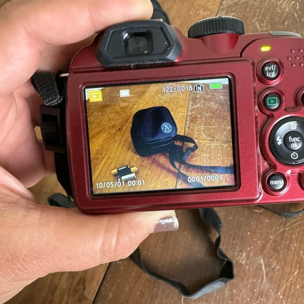 GE X5‎ Power Pro Series 14.1 MP Digital Camera with 15X Optical Zoom Red WORKS